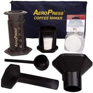 [아마존베스트]AeroPress Coffee and Espresso Maker with Tote Bag and 350 Additional Filters - Quickly Makes Delicious Coffee without Bitterness - 1 to 3 Cups Per Press