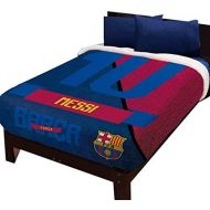 JHF BARCELONA MESSI FC FOOTBALL CLUB OFFICIAL LICENSED FUZZY FLEECE BLANKET TWINFULLQUEEN