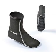 Tilos Premium 3mm Neoprene Water Fin Sock; Perfect for Water Sports, Snorkeling, Diving, Swimming, and Surfing