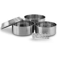 Solo Stove 3 Pot Set - Stainless Steel Camping & Backpacking Cookware Great for Use with Lightweight Aluminum Pot Gripper Included.