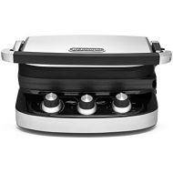 DeLonghi CGH902C DeLonghi 5-in-1 Ceramic Coated Grill, Griddle, and Panini, Black