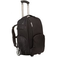 AmazonBasics Convertible Rolling Camera Backpack Bag - 15 x 22 x 10 Inches, Black