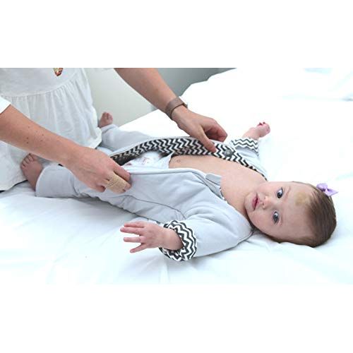  CribCulture Baby Sleep Suit with Adjustable Ventilation for Infants 3-7 Months or 12-21 lbs for Transitioning Your Infant from Swaddling - Soft Sleepsuit Allows Baby to Move - Wearable Swaddle