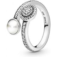 Brand: Pandora PANDORA 191044CZ Sterling Silver Ring with Cubic Zirconia, Silver, Silver