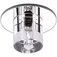 WAC Lighting Irix DR-356-CLCH Crystal Recessed Beauty Spot in Clear Finish, Chrome