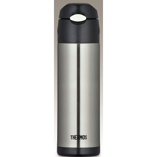 써모스 Thermos THERMOS vacuum insulation straw bottle 0.5L stainless black FFI-500 SBK