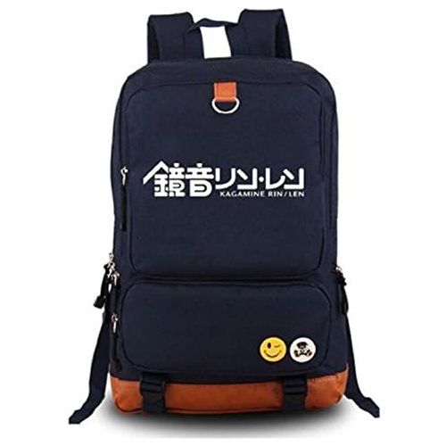  Gumstyle Anime Vocaloid Hatsune Miku Luminous Large Capacity School Bag Cosplay Backpack Black and Blue