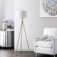 Safavieh FLL4008A Lighting Collection Enrica 66 Brass and Gold Floor Lamp