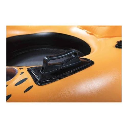  OZARK Orange 2-Person Ozark Trail Rapid Rider II River Tube with All-around Grab Rope, Grab Handles and Portable Coolers