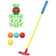 [아마존베스트]SOWOFA Classical Outdoor Sport Toy 23 Golf Kits Accessory Play Set Toys w/ 1 Golf Putt Club , 4 Balls (Color May Vary