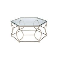 HOMES: Inside + Out ioHOMES Marilyn Geometric Coffee Table, Chrome