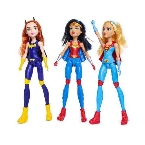  Super Hero Girls Lux and Beyond DC Superhero Girls Bundle Action Training Wonder Woman, Action Training Batgirl and Action Training Supergirl ToyDollSet Bundle(3 Items)