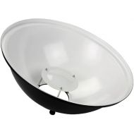 Fotodiox Pro 18in (45cm) All Metal Beauty Dish with Balcar (Alien Bees / Einstein / White Lightning) Insert - Soft White Interior