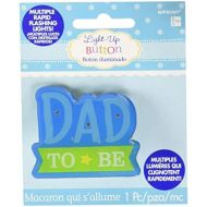 amscan Baby Shower Party Accessories Dad to Be Flashing Button, 2 x 2. 25, Blue