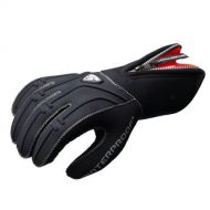 Waterproof New Tusa 3mm 5-Finger Stretch Neoprene Gloves (Small) with GlideSkin Interior and a Long Zipper for Easy Donning