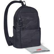 Skip Hop Diaper Bag Backpack Easy-Access Crossbody Sling, Paxwell, Black Camo