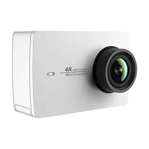  YI 4K Action and Sports Camera, 4K30fps Video 12MP Raw Image with EIS, Live Stream, Voice Control  White