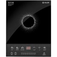ISiLER Electric Induction Cooktop, iSiLER 1800W Sensor Touch Portable Induction Cooker Cooktop with Kids Safety Lock, Rotary Knob Countertop Burner Suitable for Cast Iron, Stainless Steel