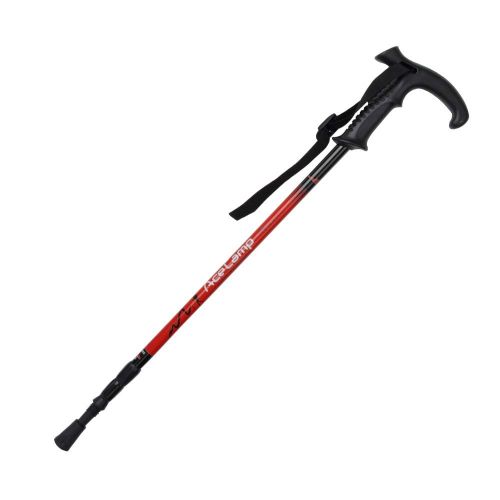  AceCamp Aluminum Telescoping Trekking Pole with Angled Handle, Adjustable Anti-Shock Walking Stick, Lightweight Collapsible Pole for Hiking, Camping, Backpacking, Outdoors