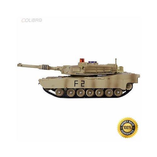  COLIBROX--1:14 MIA2 Abrams Remote Control RC Battle Tank Military Infrared Shooting Color: Groovy Green Scale,This Is Our Large And Realistic RC Tank Which Is Fully Functional,Dur