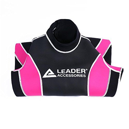  Leader Accessories Womens Wetsuit 2.5mm BlackPink Fullsuit Jumpsuit Wetsuit