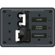 Blue Sea Systems Traditional Metal Panel - 120V AC 30A Toggle Source Selector