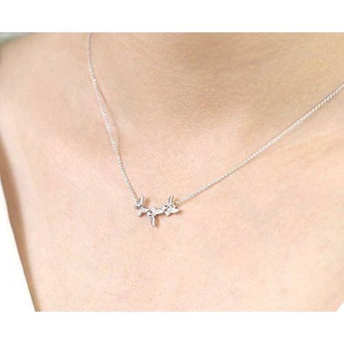  Sky Fine Jewelry 14k Solid gold Diamond Butterfly NecklaceWomens Dainty Diamond Pendant NecklaceGraduation Gift for Girls