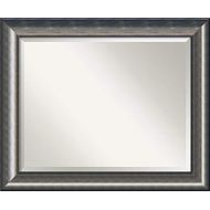 Amanti Art Framed Mirrors for Wall | Quicksilver Scoop Mirror for Wall | Solid Wood Wall Mirrors | Medium Wall Mirror 33.75 x 27.75 in.