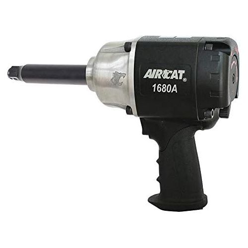  AirCat AIRCAT 1680-A-6 34 Drive Metal Impact Wrench with 6 Extended Anvil, Medium, Black
