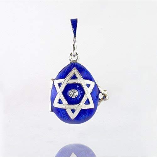  Enamel Jewelry Boutique Star of David Jewish Jewelry Locket w Chai Surprise, Jewish Necklace w Chai Charm, Judaica Gift, Jewelry For Women , Pendant w Star of David