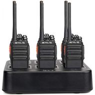 Retevis H-777S Walkie Talkies FRS Frequency Security License-Free 2 Way Radios(6 Pack) with Six Way Gang Charger