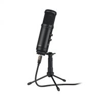 AUKEY Condenser Microphone Recording, USB Cardioid Microphone 3.5mm Headphone Jack Tripod Stand PC Computer