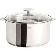 Cristel Multiply Stainless Steel 6 Quart Stewpan with Glass Lid