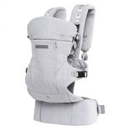 CLARMIEL One Touch Magnetic Baby and Toddler Carrier, Cool Comfort All Season Fabric, Multi-Position Ergonomic Design, Premium German-Made Magnetic Buckles (Gray)