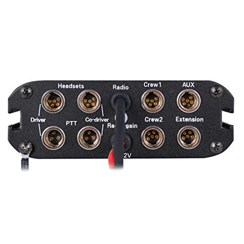  Rugged Radios RRP660 Intercom 2 Place Kit with Behind The Head Headsets, Push to Talk Cables and Intercom Cables