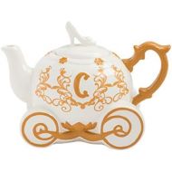 Vandor 90008 Disney Cinderella Carriage Sculpted Ceramic Teapot, Multicolored