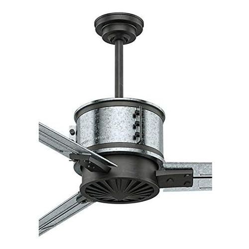  Casablanca 59194 Duluth Outdoor Ceiling Fan with Wall Control, Large, Fresh White With Granite Accents