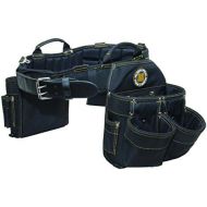 Rack-A-Tiers 43243 Electricians Belt and Bag Combo 9 Pockets Large 36 - 40 Inch Waist Black