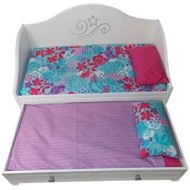 AG American Girl Trundle Bed and Bedding Set