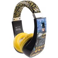 [아마존베스트]Batman 30382 Kid Safe Over the Ear Headphone with Volume Limiter, w/Volume Limiter, 3.5MM Stereo Jack, Padded, Bat Man Blue Black & Yellow Super Hero by Sakar, Black/ Yellow