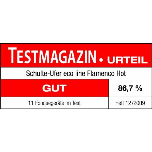  Schulte-Ufer Fondue Flamenco Hot, Infinitely Adjustable, Stainless Steel 18/10, 16 cm, 2 L, 69089-16 Hot