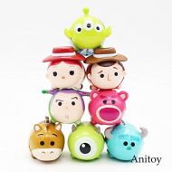 Generic Toy Story Woody Jessie Buzz Lightyear Alien Monsters Inc Sullivan PVC Action Figure Collectible Model Toy 8pcs/Set