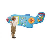 Learning Advantage Airplane Activity Wall Panels - 18M+ - in Home Learning Activity Center - Wall-Mounted Toy for Kids - Toddler Decor for Play Areas