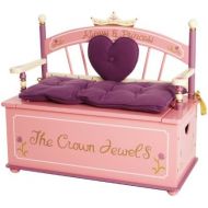 Wildkin Princess Toy Box Bench