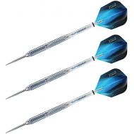 Harrows Sonic 90% Tungsten, Coated with Blue Titanium Nitride & Powerful Grip Cuts, Steel Tip 26G #10404