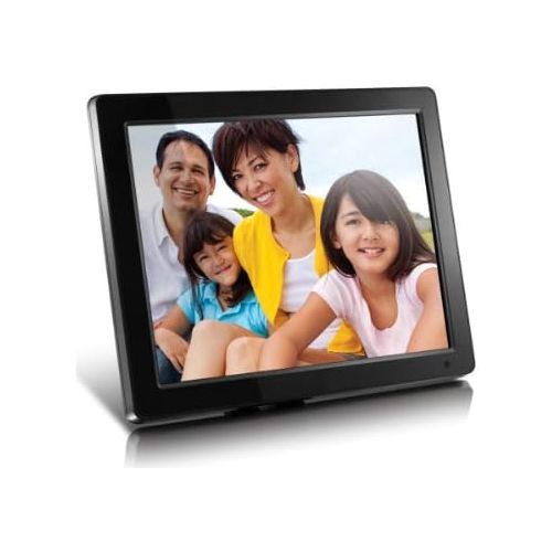  Aluratek (ADMPF512F) 12 Hi-Res Digital Photo Frame with 4GB Built-In Memory and Remote (800 x 600 Resolution), PhotoMusicVideo Support, Wall Mountable