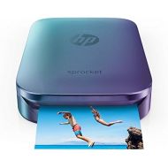 [아마존베스트]HP Sprocket Portable Photo Printer, Print Social Media Photos on 2x3 Sticky-Backed Paper - Blue (Z9L26A)