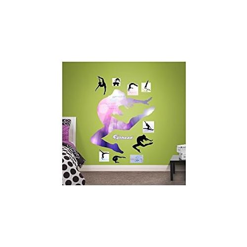 FATHEAD Gymnastics Silhouette Real Decals