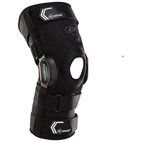  DonJoy Performance Bionic Fullstop ACL Knee Brace  4 Points of Leverage Hinged Knee Support for Ligament Protection, Injuries, Prevent Knee Hyperextension for Football, Soccer, La
