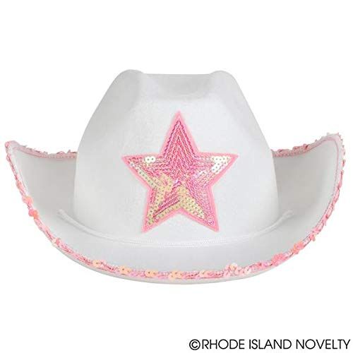  Rhode Island Novelty Kids Western Hat with Sequin Trim and Star